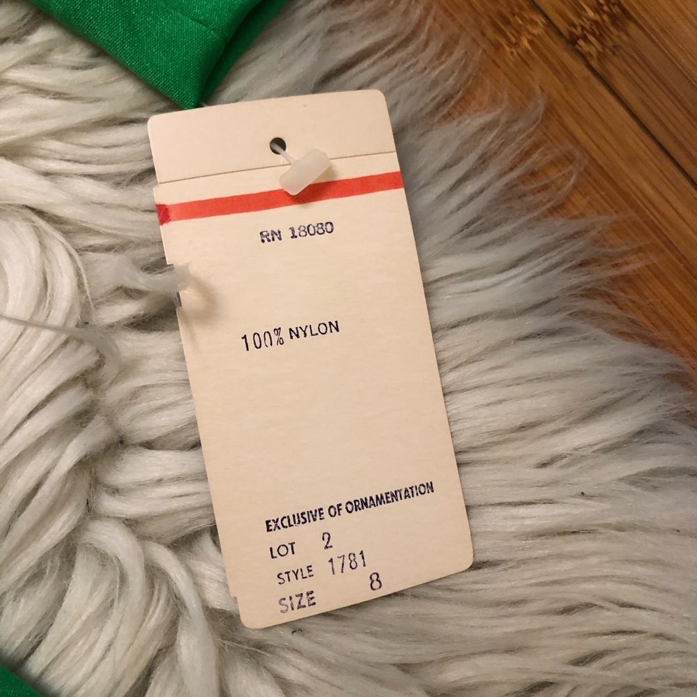 SOLD Vintage 70s 80s Jane Andre Elegant V-neck Jersey Long Sleeve Green Maxi 8 - Picture 9 of 13
